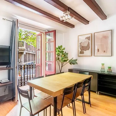 Pl Universitat Comfortable 3Bd With Private Patio 公寓 巴塞罗那